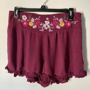 Mossimo Burgundy shorts